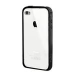 Puro - Clear Cover (iPhone 4/4S) - Svart/genomskinlig
